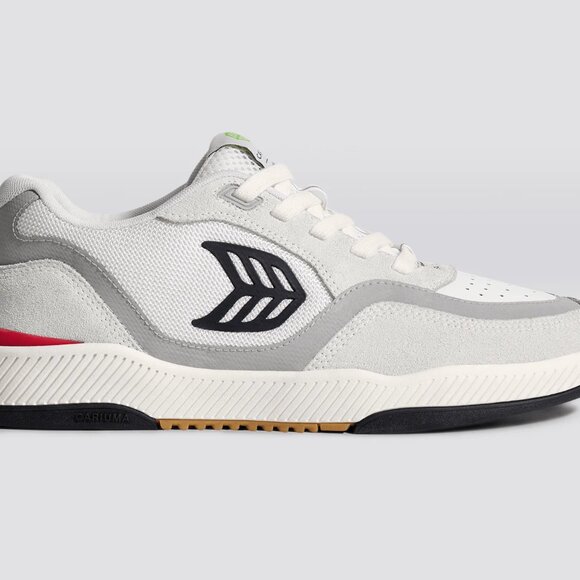 NEW Cariuma UBA Leather Sneakers, White Premium Leather/Gum & Ice, Mens 12.5 - Picture 2 of 7